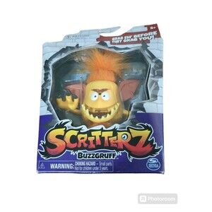 New Scritterz Buzzgruff Interactive Orange Mini Monster Jungle Creature HTF
